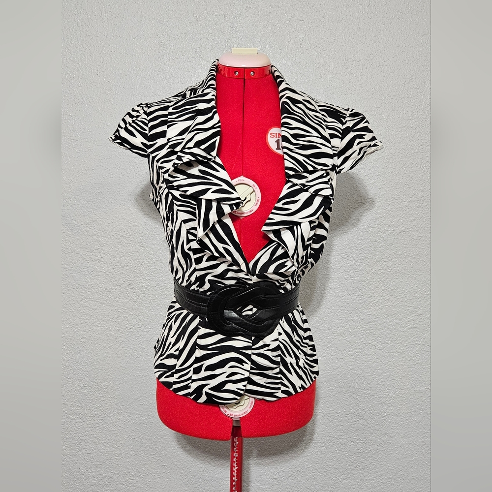 Stunning zebra print blouse